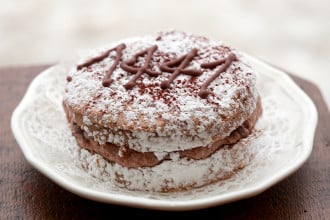 Torta della fabbrica di cioccolato a La Thuile