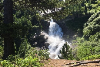 Cascate sul Monte Bianco vicino a La Thuile