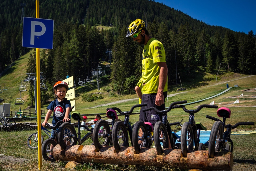 Bike tour bimbi a La Thuille