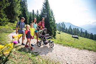 Passeggiate col passeggino in Val di Fiemme