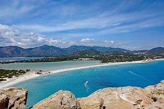 Veduta della spiaggia di Porto Giunco