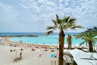 Principato di Monaco con bambini - Spiaggia di Larvotto 