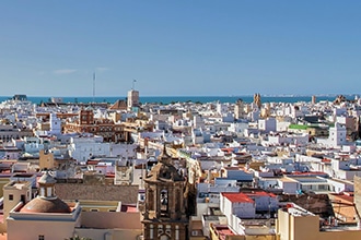 Vista della città di Cadice