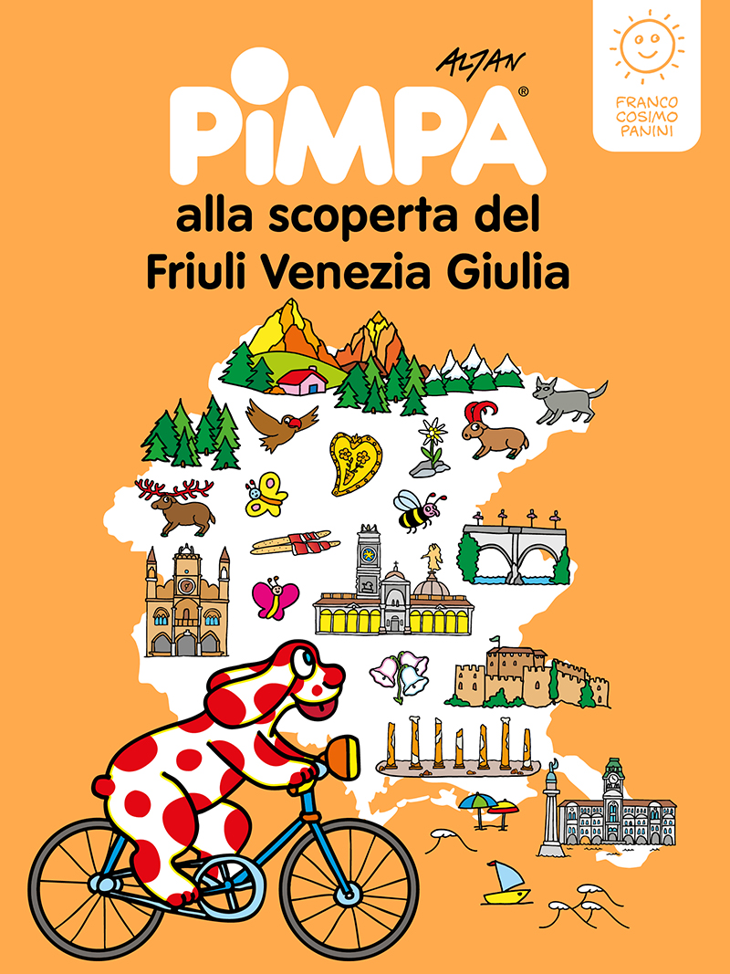 Copertina di "Pimpa alla scoperta del Friuli Venezia Giulia"