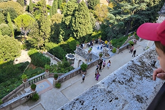 Villa d'Este a Tivoli, vista giardini