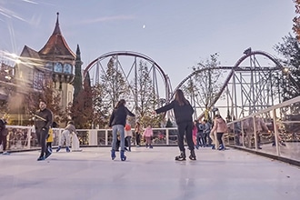 Natale a MagicLand, pista di pattinaggio sul ghiaccio