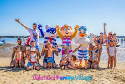 Valentini Family Village a Bellaria Rimini, animazione in spiaggia