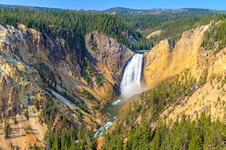 Parco Yellowstone, cascata