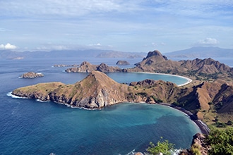 Isola di Padar in Indonesia