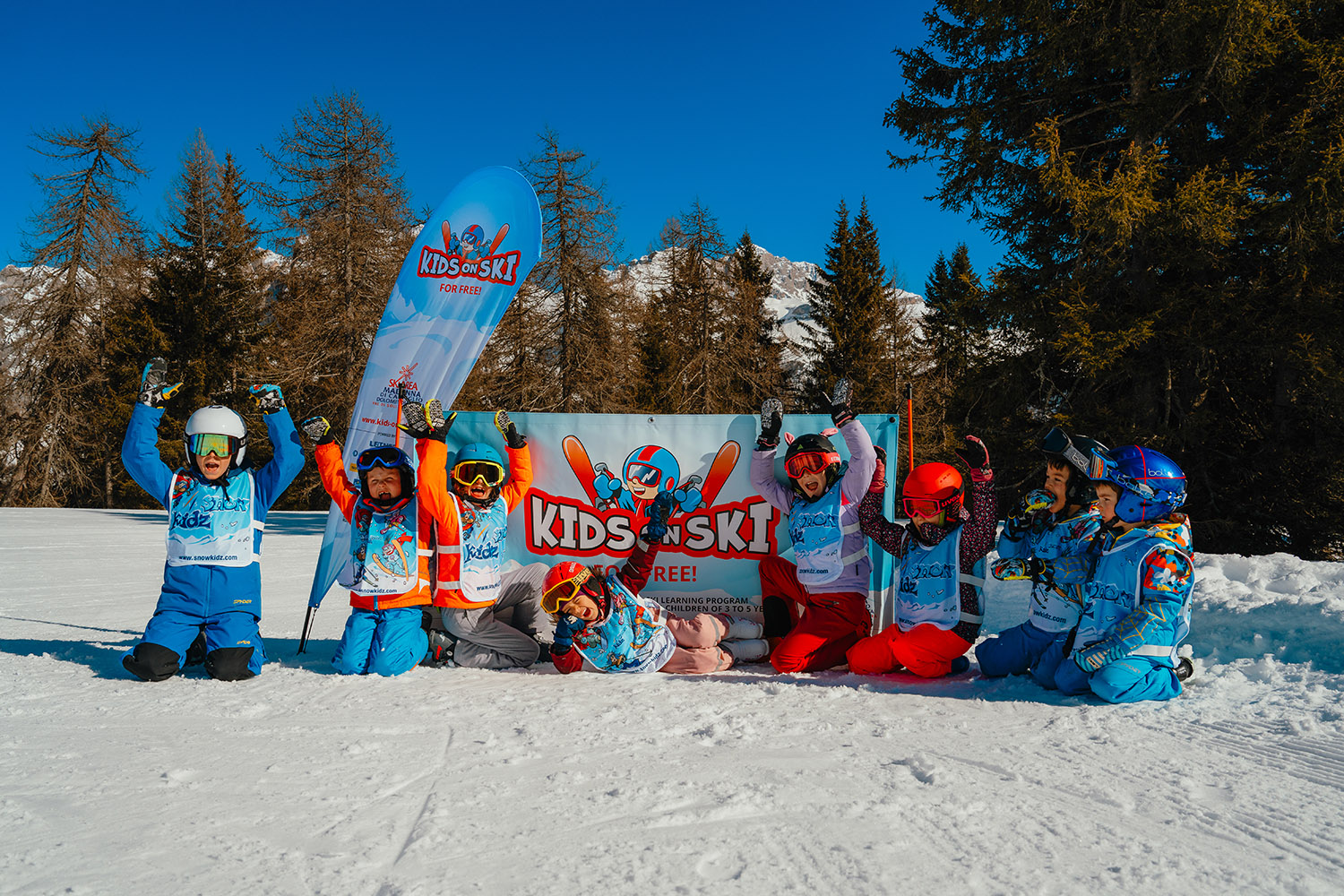 Promo sci bimbi gratis Kids on Ski a Campiglio Dolomiti