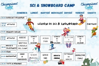 Programma settimanale Winter Camp