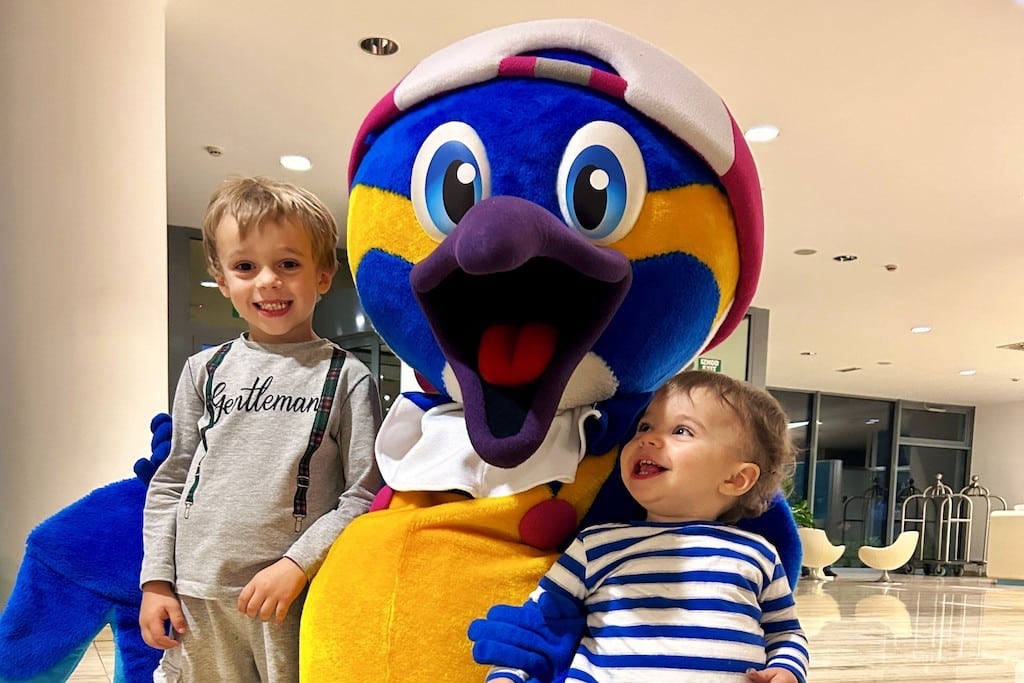 Hotel Thermana Park Laško in Slovenia, mascotte con bimbi