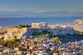 Vista di Atene dal monte Licabetto