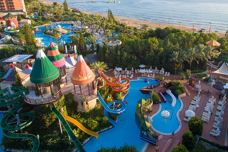 Family Hotel con acquapark spaziali per bambini, sul mare, Pegasos Royal, Turchia