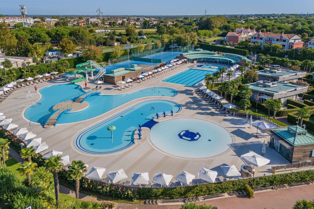 Europa Camping Village Sandaya a Cavallino Treporti, panoramica piscine