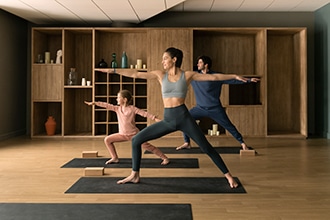 Club Med montagna, yoga family