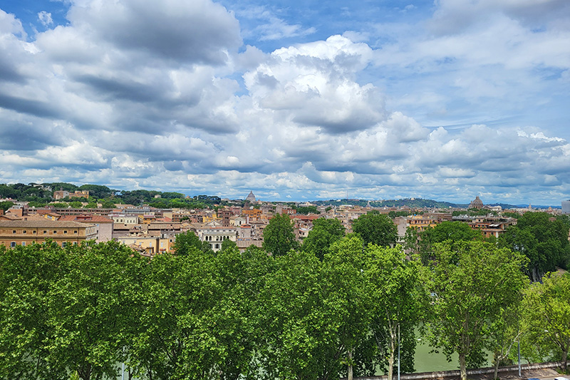 Vista dal giardino degli aranci a Roma