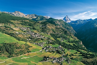 Torgnon in Valle d'Aosta, panoramica