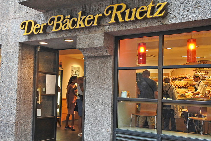 Innsbruck con bambini, panificio in centro