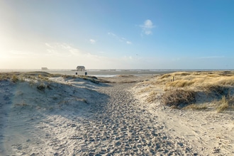 Spiaggia a St Peter Ording sul Mare del Nord