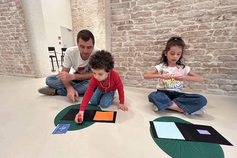 bambine papà laboratorio THSN Venezia