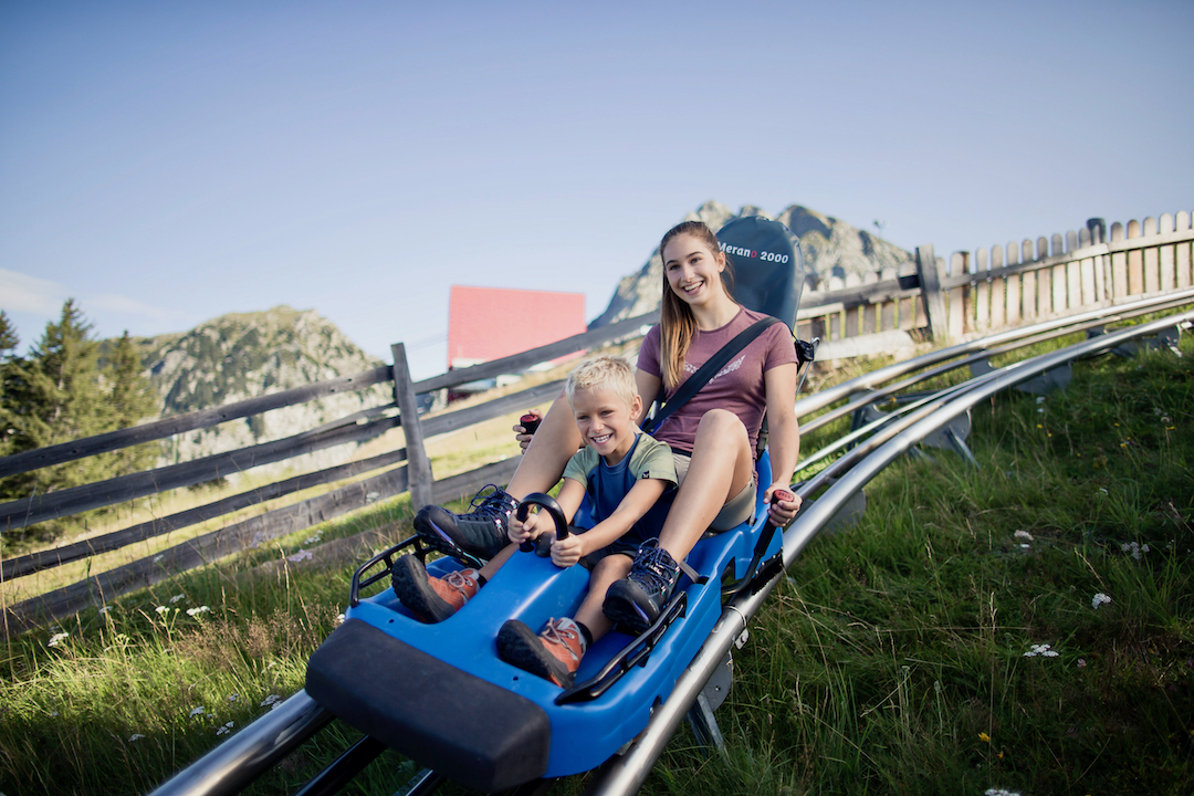 Hotel Falzeben a Avelengo per bambini, bob a Merano ©Meran-2000_Florian-Andergassen