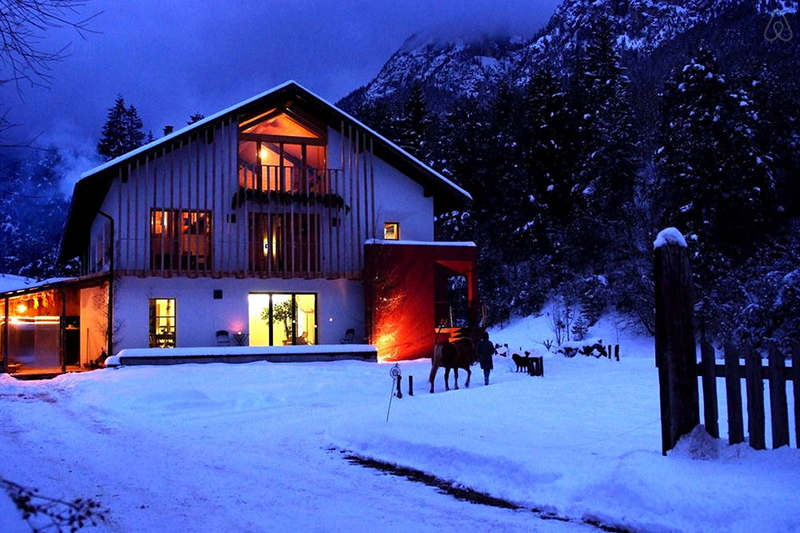 Chalet di lusso, in Trentino, neve