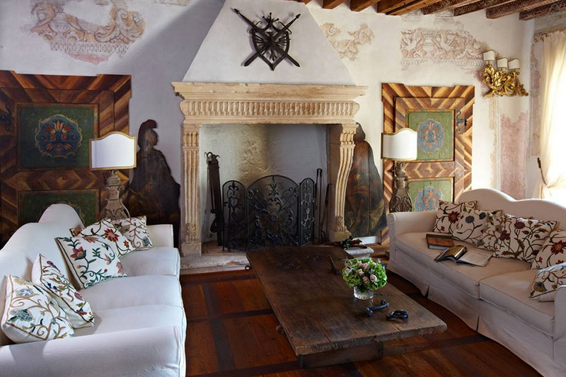 Chalet di lusso, vicino Cortina, sala caminetto