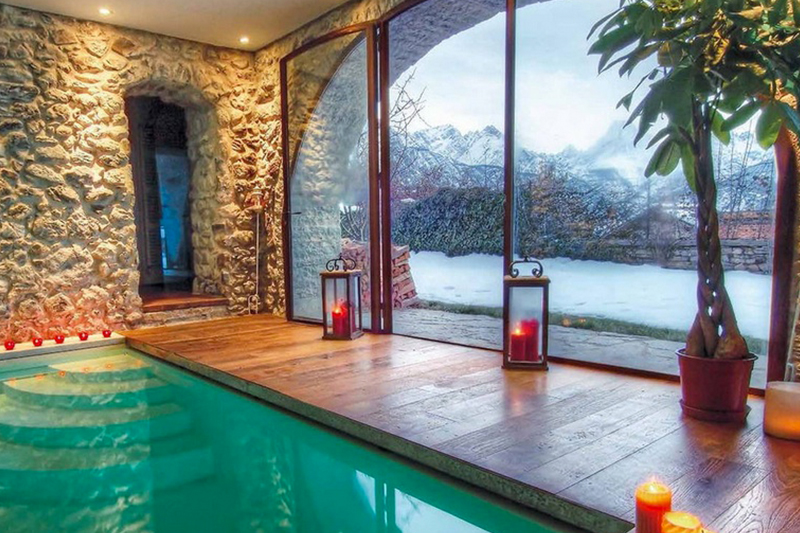 Chalet di lusso, vicino Cortina, piscina interna