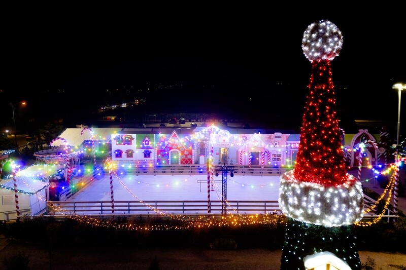Flover: il Villaggio di Natale. La pista da pattinaggio.