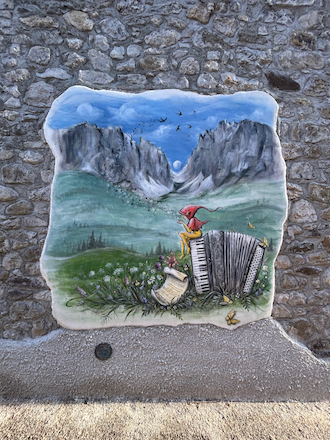 friuli venezia giulia inverno attivita famiglie passeggiata con asino Biagio muri parlanti Forni di Sopra