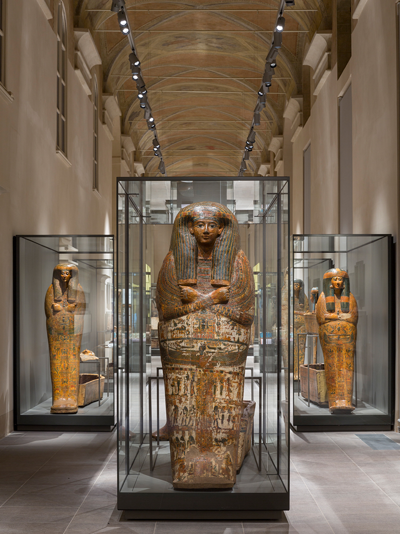 Galleria dei Sarcofagi al Museo Egizio di Torino