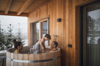 Vacanza al Kessler’s Mountain Lodge, hot pot esclusivo