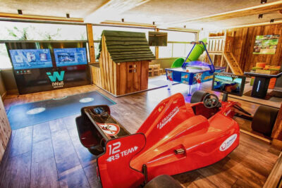 Ramilia Family Apartaments a Naturno in Val Venosta per bambini, stanza giochi interna