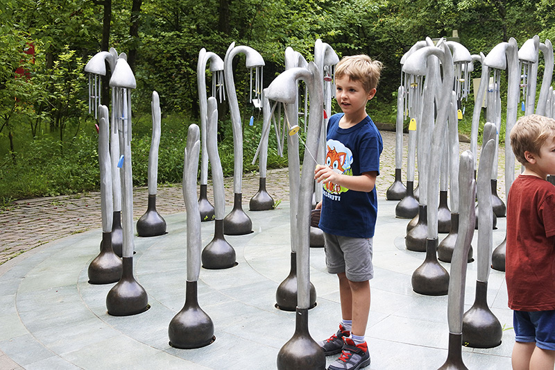 Giardini di Castel Trauttmansdorff con bambini