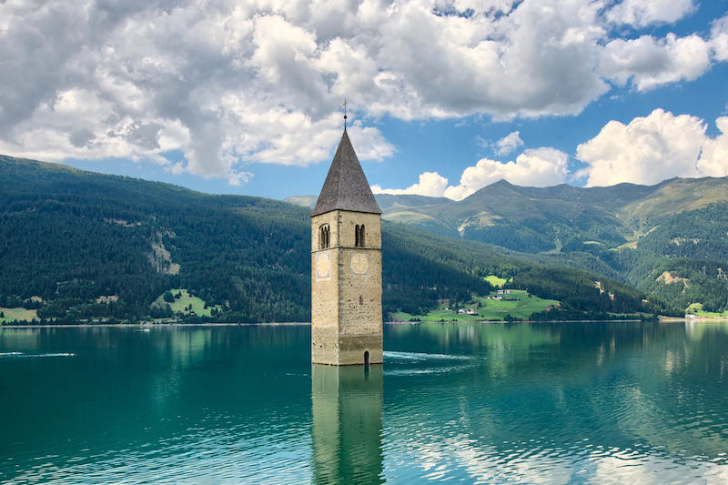 campanile Lago di Resia