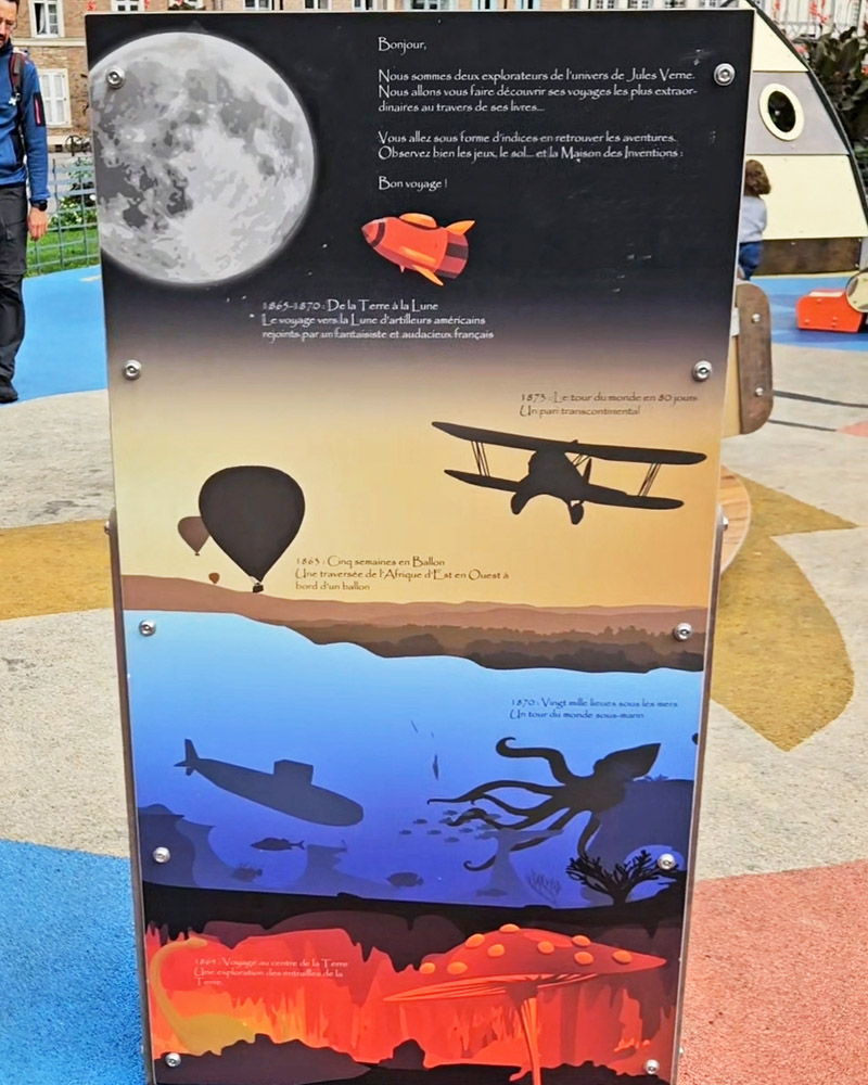 Parco giochi per bambini a tema Jules Verne ad Amiens