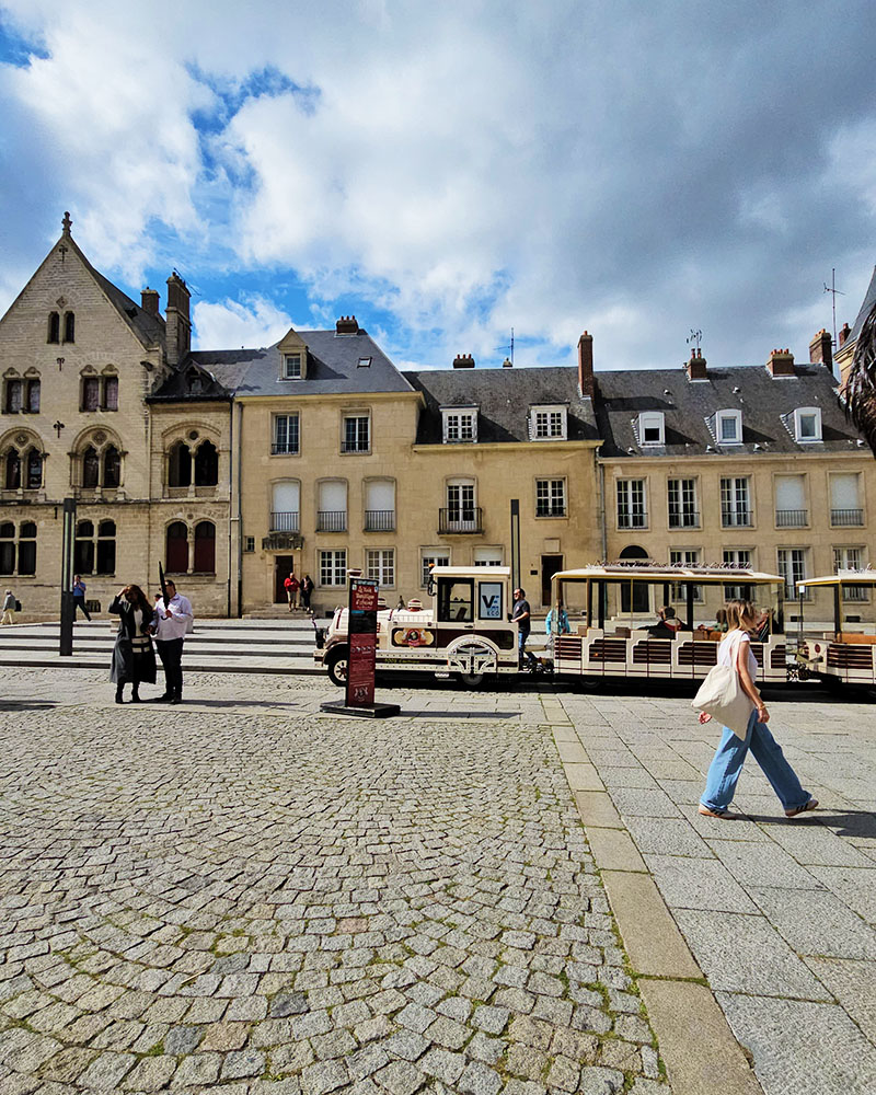 Trenino turistico di Amiens con i bambini