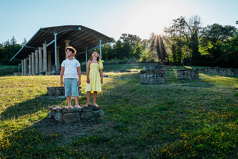 Area archeologica La Cuma, Monte Rinaldo con bambini