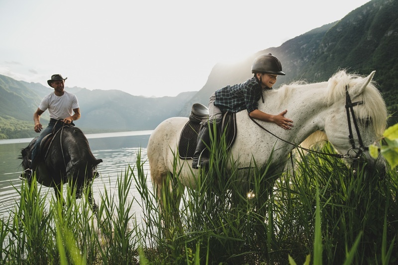 Lago di Bohinj, escursione a cavallo