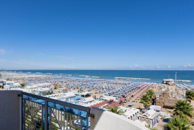 Hotel Vienna Mare a Cattolica per bambini, vista spiaggia