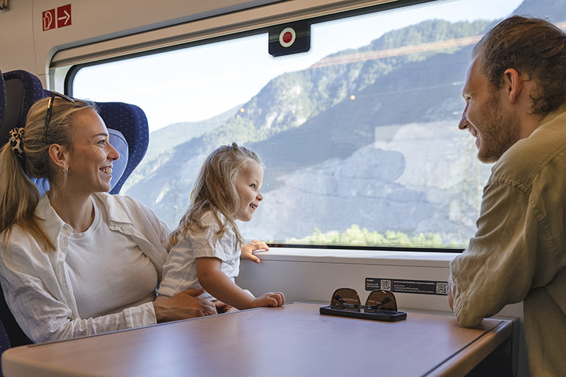 In Tirolo in treno con i bambini