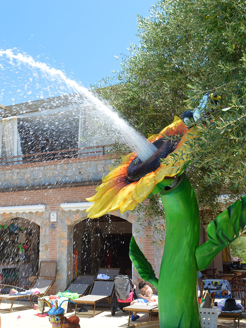 Spray Park del Blue Marine resort in Cilento