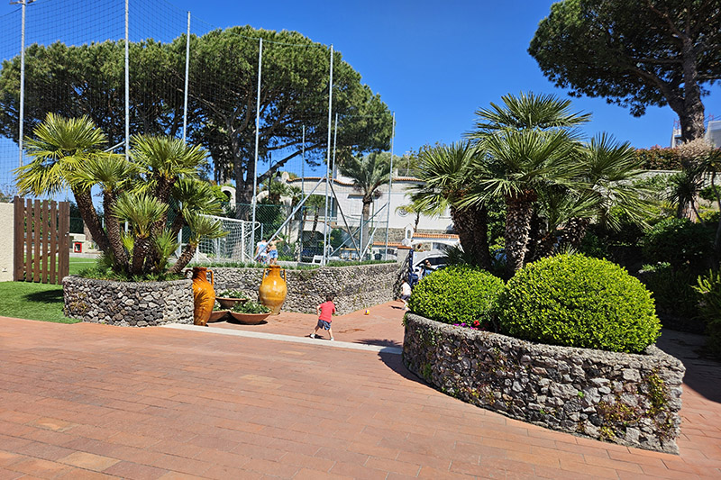 campo da calcetto dell'hotel Michelangelo, Ischia