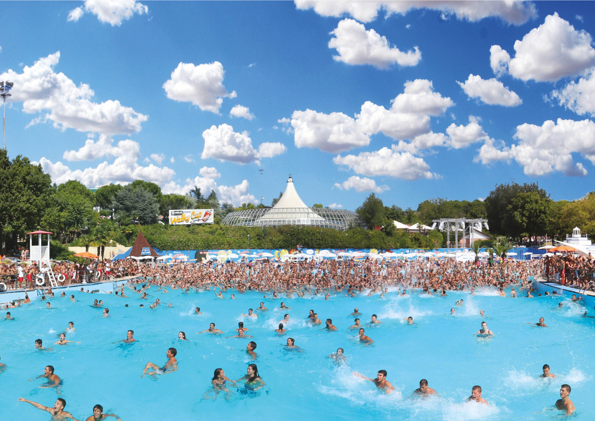 Le piscine dell'Aquafan di Riccione