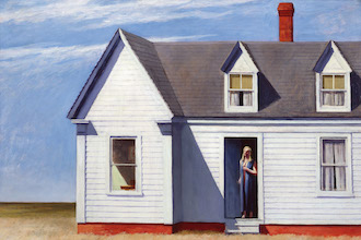 Edward Hopper, Mezzogiorno in punto, 1949, olio su tela, cm 69,9 x 100,3. Dayton Art Institute © Eredi di Josephine N. Hopper / by SIAE 2025