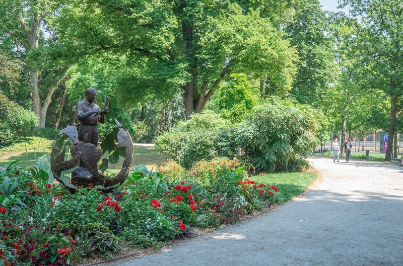 Tolosa, la statua di Antoine de Saint-Exupéry al Giardin Royal