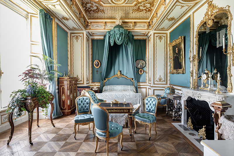 Interno di uno degli appartamenti del Castello di Chantilly