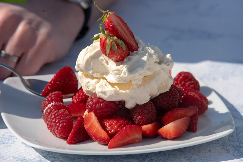 Crema Chantilly con fragole