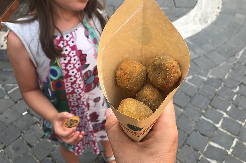 Ascoli Piceno con bambini